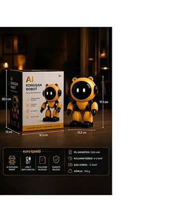 Yeni Nesil Yapay Zeka Robot Oyuncak Aı Robot Oyuncak 40 Dil Sohbet Et Konuş Çocuk Oyuncağı
