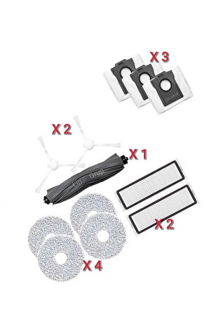 Dreame bot L10 prime - RLL11GC modeli uyumlu yedek parça seti