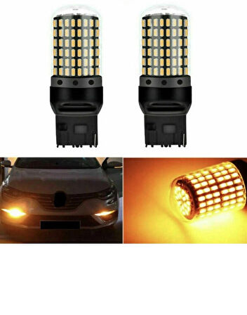 Point Dekoratif led ampul tek duy turuncu T20 144led 21w Stop Sinyal Ampulü laam971