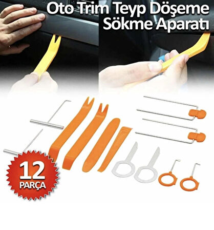 Point Oto Döşeme Teyp Trim Sökme Aparatı 12 Parça Radyo Kapı Profesyonel