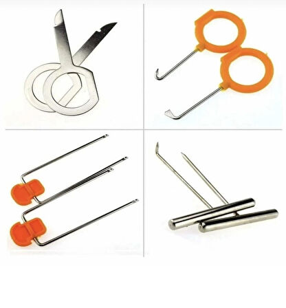 Point Oto Döşeme Teyp Trim Sökme Aparatı 12 Parça Radyo Kapı Profesyonel