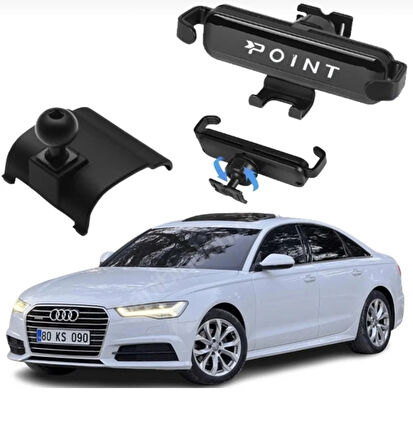 Point Audi A6 Araca Özel Cep Telefon Tutacağı Robotik Oynar Başlıklı 2012 - 2017 ONTA57