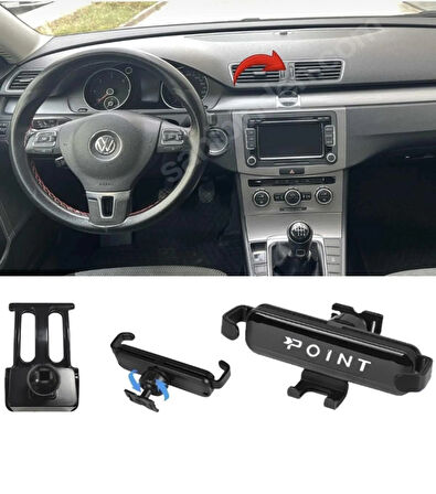 Point Vw Passat B7 Araca Özel Cep Telefon Tutacağı Robotik Oynar Başlıklı 2011-2014 ONTA88