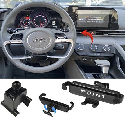 Point Hyundai Elantra Araca Özel Cep Telefonu Tutacağı Robotik Oynar Başlıklı 2021-2024 ONTA24