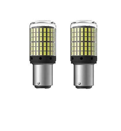 Point P21/5w 144 LED Çift Duy 93 Beyaz Stop Ampulü Geri Vites Ampulü