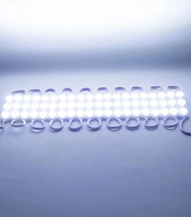 Point 3 Ledli Parmak LED Modül 1.5W 2835 Smd Mercekli 12V-20 Adet Beyaz