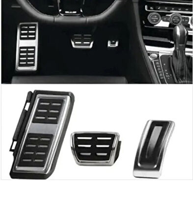 Point Golf7 Mk3 Leon Passat B8 Ateca Geçmeli Krom Pedal Seti Otomatik