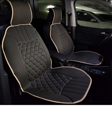 Point Mitsubishi Atrage Carizma Eclipse Oto Ön İki Koltuk Minderi Koyu Bej Biyeli