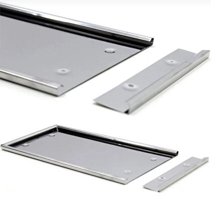 Point 2 Adet Krom Motosiklet Plakalık 25x16cm