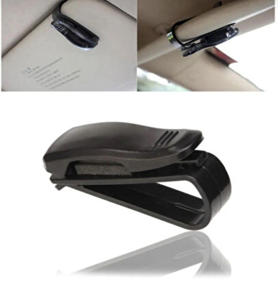 Point Araç Içi Gözlük Tutucu Oto Gözlük Tutacağı Klipsli Güneşliğe Takılan Kartvizit Tutucu