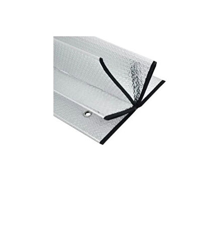 Point Araba Ön Cam Güneşliği Balonlu Metalize Uyumlu  Parlak Katlanabilir Oto Güneşliği 140X70 cm