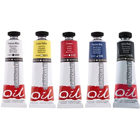 Daler Rowney Graduate Yağlı Boya Seti 5x38ml