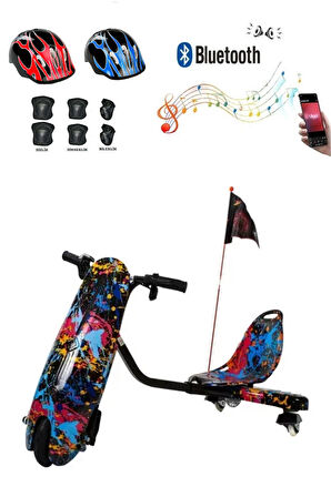 CityMate Drift Car Elektrikli Kaykay Drift Scooter Bluetooth Grafity Desenli Kasa 