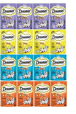 Dreamies Kedi Ödül Maması Karışık Paket 60 gr X16 Adet