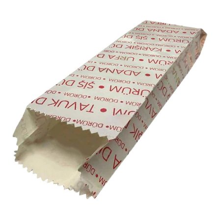 ŞeyliŞeyler - Dürüm Kese Kağıdı 5 kg – Altı Kapaklı Baskılı Paket Servis Ambalaj Kağıdı