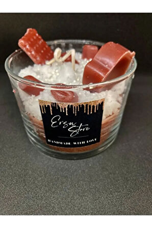 Candles Chocolate Cupcake Çikolata Mum Aromaterapi Kokulu Cam