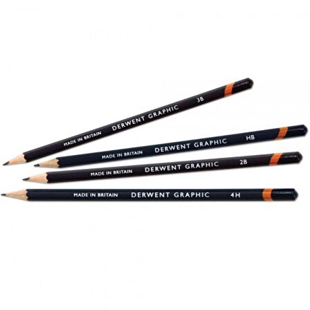Derwent Graphic Pencil 24'lü Teneke Kutu (Dereceli Kalem)