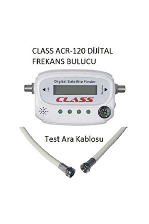  Yeni 2025 Class Acr-120 Satfinder Lcd Ekran Pusulalı Dijital Uydu Bulucu Frekans Ayarlama Kanal Bulma Cihazı