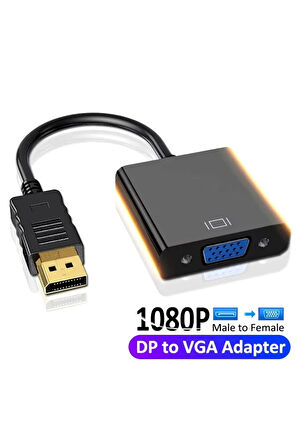 Displayport To Vga Full HD 1080P Çevirici Adaptör Display Port Display Port Dp Vga Pc Dizüstü Hdtv Monitör