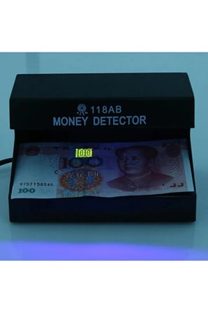 118AB Profesyonel Para Dedektörü Mor Işıklı Kontrol Makinesi UV Ultraviyole Lambalı Döviz Ve Kağıt Para Test Cihazı Güvenli Alışveriş Masaüstü