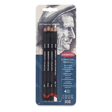 Derwent Watersoluble Graphitone (Suda Çözülebilen) Blister 4'lü