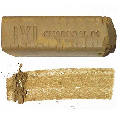 Derwent XL Charcoal Blocks Ochre (01)