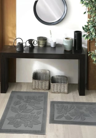 Derya %100 Pamuk Banyo 2'li Paspas Seti 50x70 cm ve 60x95 cm