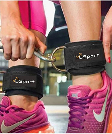 D Ring Fitness Ayak Bileği Ağırlık Çalışma Kemeri Ankle Strap