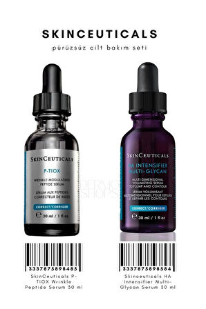 Prüzsüz Cilt Bakım Seti | P-tiox Serum 30 ML & HA Intensifier Multi-Glycan Serum 30 ml DS