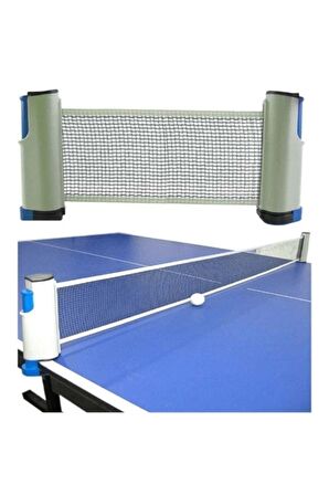 Mekanizmalı Ayarlanabilşr Masa Tenisi File + 2 Raket 3 Top Set