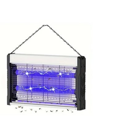 36 cm Sinek Böcek Öldürücü Elektrikli Mavi Işık 4W 2000V Iki Ledli Zincirli Askılı