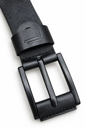 Erkek Siyah 4 Cm Metal Tokalı Kot Ve Kumaş Pantolon Kemeri