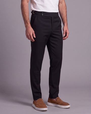 Erkek Toka Detaylı Kumaş Pantolon