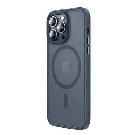 iPhone 14 Pro Kılıf, Lacivert Rengi Silikon Koruyucu Kapak, Kablosuz Şarj Özellikli, Darbe Karşıtı