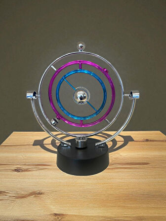Manyetik Newton Sarkaç Oyuncağı – Sürekli Hareketli Kinetik Masaüstü Dekor