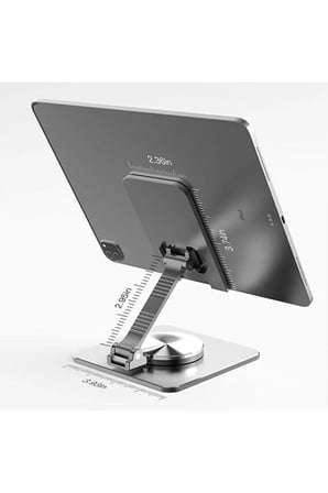 Metal Katlanabilir Masaüstü Telefon Tutucu ve Tablet Standı 360 Derece Dönen Ayarlanabilir Stand