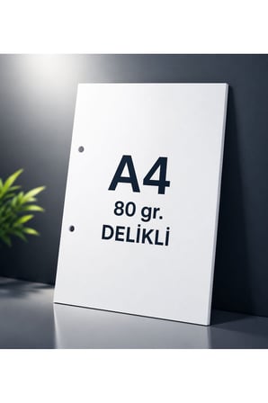 A4 Delikli Fotokopi Kağıdı 80 gr 1000 Yaprak – Yazıcı Uyumlu, Net Baskı, Ofis & Okul Kullanımı