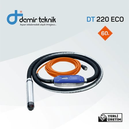 Beton Vibratörü Kendinden Konvertörlü 60 mm - DT 220 Eco