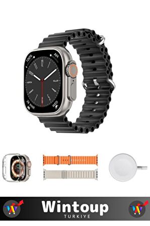 Akıllı Telefon Uyumlu Kadın Erkek Ultra Akıllı Smart Watch Bluetooth Arama Özellikli Saat