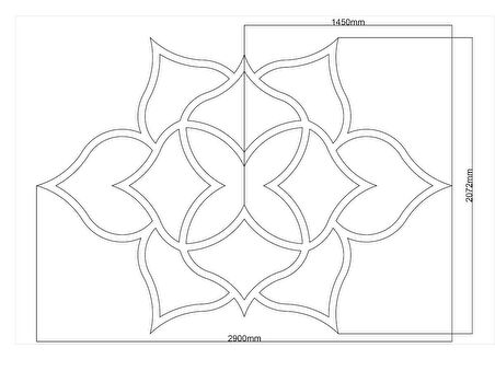 Motifpiyer Desenli Tavan Göbekleri dtg-30-290x207cm-2cm