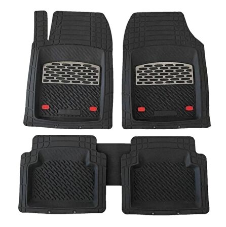 Chery Tiggo Uyumlu 3D Havuzlu Paspas Takımı  Safir Siyah Krom Karbon