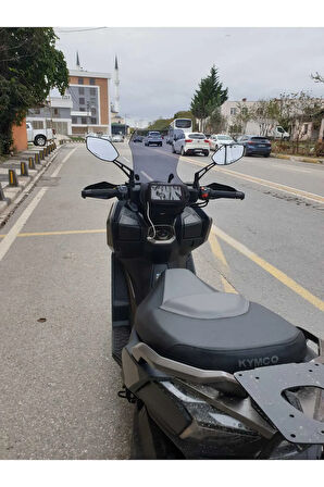 Kymco DTX 250 Siperlik Ön Cam 2024 Model 55cm açıkfüme Renkli 4mm Elcik Model