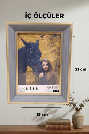 Ultra Lüks 15x21 İşlemeli Ayaklı Plastik Fotoğraf Çerçevesi