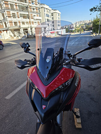 MOTOCAM Ducati Multistrada V2 Siperlik Ön Cam 2022-2025 Model 60cm Füme Renkli 4mm