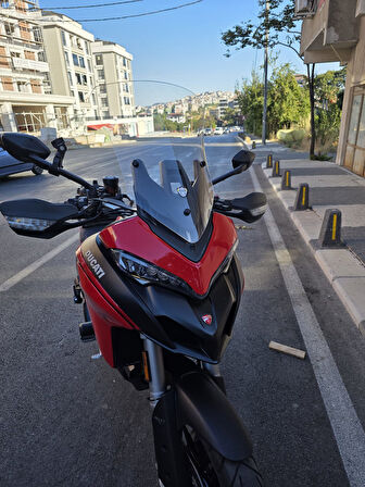 MOTOCAM Ducati Multistrada V2 Siperlik Ön Cam 2022-2025 Model 60cm Şeffaf Renkli 4mm