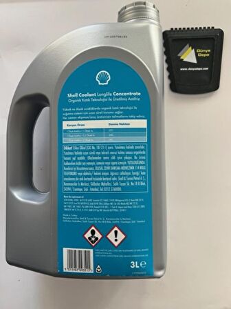 Shell Longlife Kırmızı Konsantre Antifriz 3lt 2022