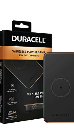 duracell 10000 pbank 25w black