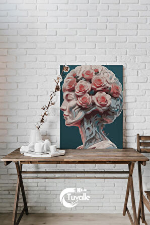 Düşlerin Anatomisi Sayılarla Boyama Seti, Hobi Seti, 40X50 Tablo, Fırça Boya, Numaralı Tuval