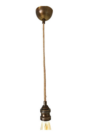 Sarkıt Lale Duy Avize Eskitme (AMPUL DAHİL DEĞİLDİR) 70cm (Metal)