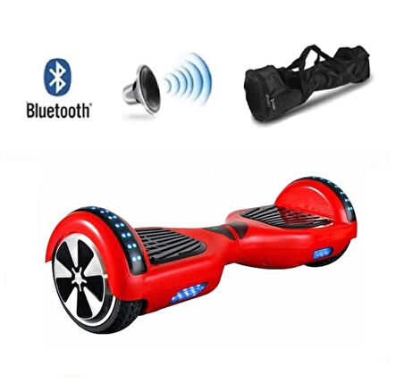 Hoverboard Smart Balance Scooter KIRMIZI Elektrikli Kaykay Akıllı Denge Led Işıklı